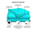 Turquoise Blue Stripe RV Sheets Set