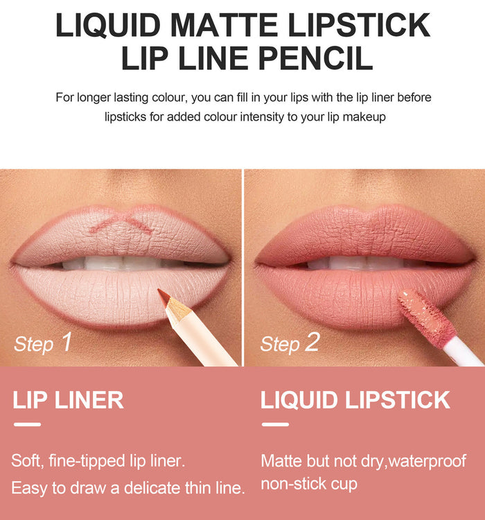 MA618 - Matte Lipliner and Lipstick Pen Kit
