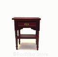 Mahogany Pedestal Table With Drawer