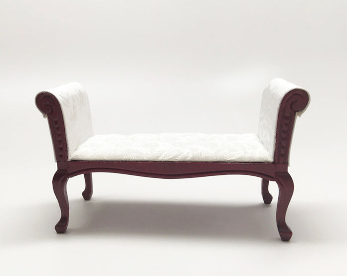 Mahogany White Settee