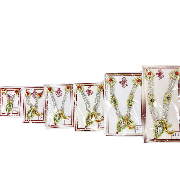 Mayapur Flower - Rhinestone Crown and Necklace Set