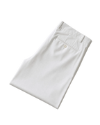 Mazara Mens Solid White Slim Fit Wool Dress Pants