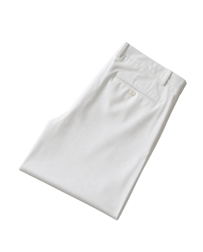 Mazara Mens Solid White Slim Fit Wool Dress Pants