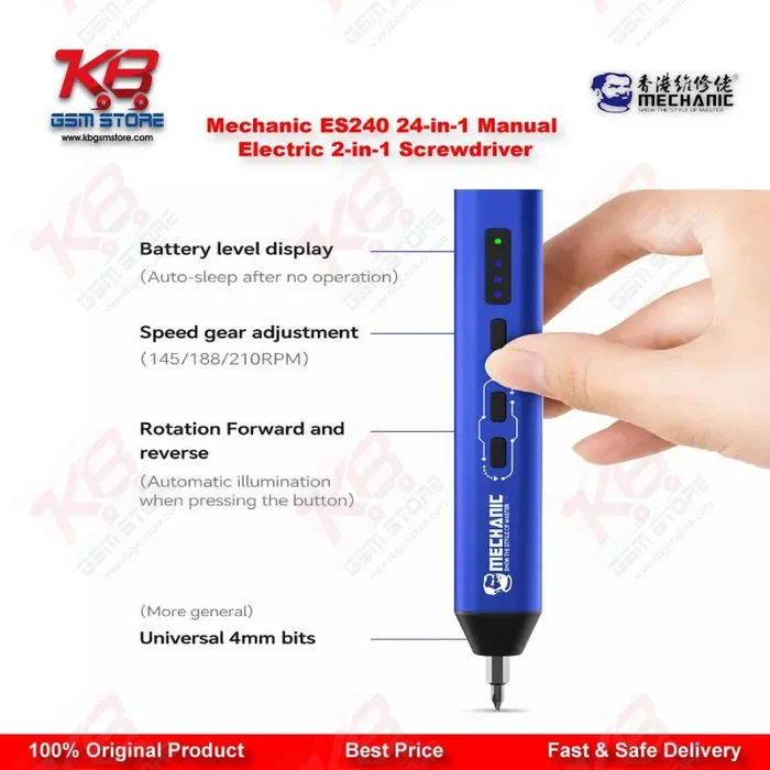 Mechanic ES240 24-in-1 Manual & Electric 2-in-1 Precision Screwdriver Set