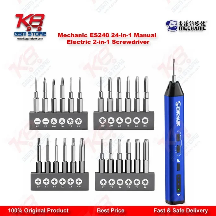 Mechanic ES240 24-in-1 Manual & Electric 2-in-1 Precision Screwdriver Set