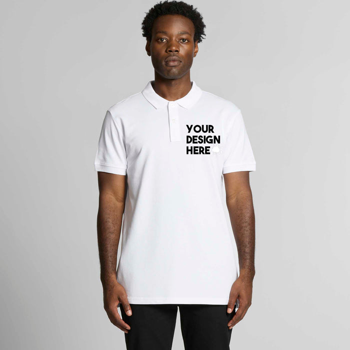 MENS CUSTOM PIQUE POLO T SHIRT