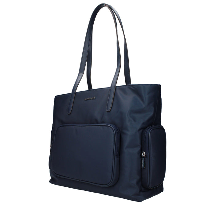 Michael Kors Blue Fabric Shoulder Bag