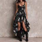 Midnight | Floral Hi-Low Dress