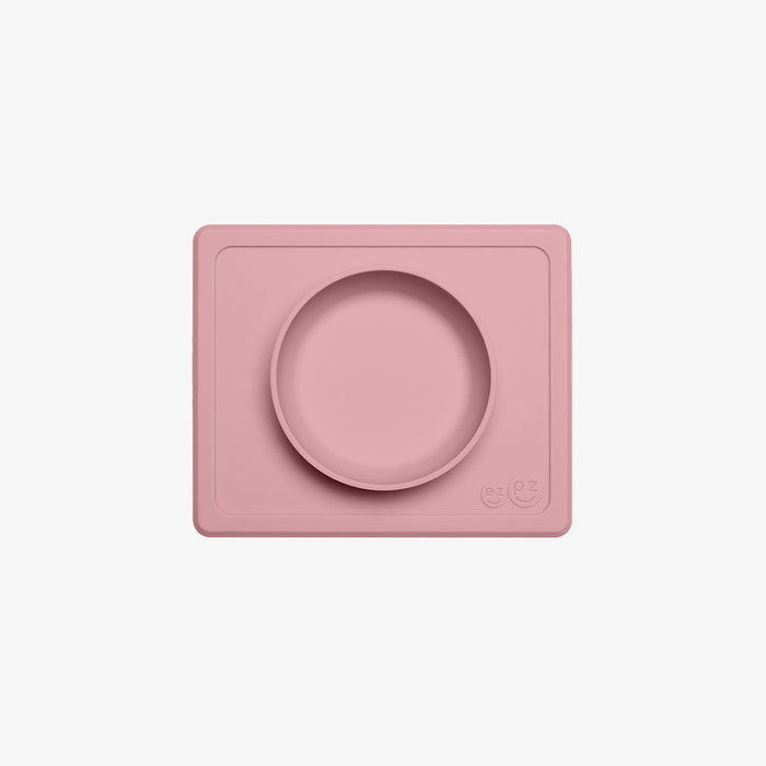 Mini Bowl in Blush by ezpz / The Original All-In-One Silicone Plates & Placemats that Stick to the Table #color_blush