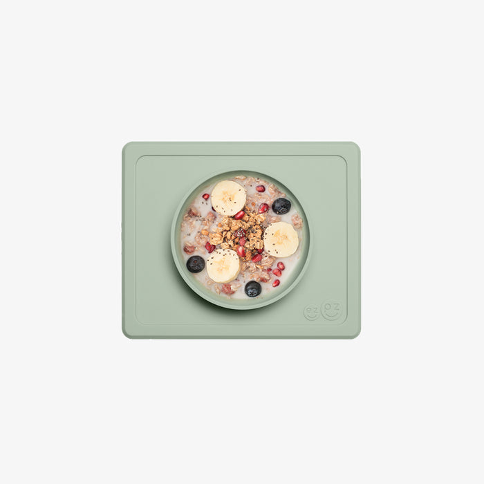 Mini Bowl in Sage by ezpz / The Original All-In-One Silicone Plates & Placemats that Stick to the Table #color_sage