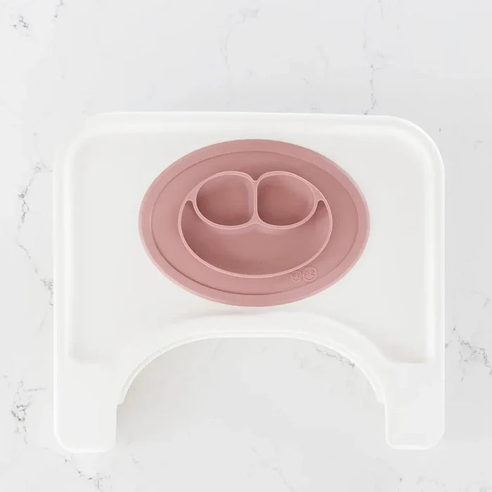 The Mini Mat in Blush Pink + Bapron in Delilah Floral Flutter / Unique Baby Shower Gift Idea #color_blush-delilah-floral-flutter