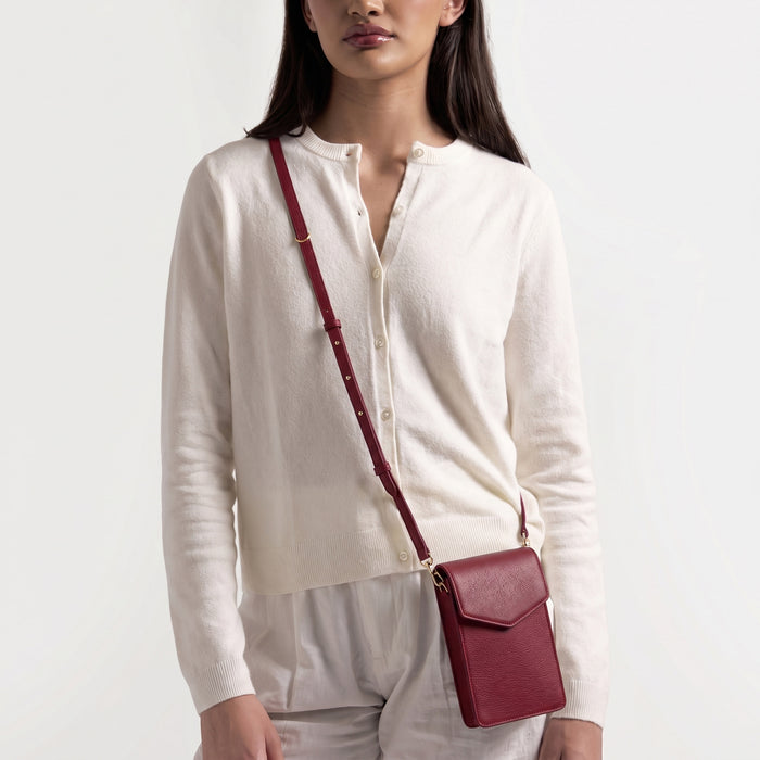 Mini Willow Crossbody Garnet Red