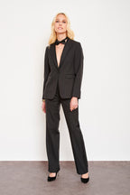 MKT Studio Pego Tuxedo Trousers - Black