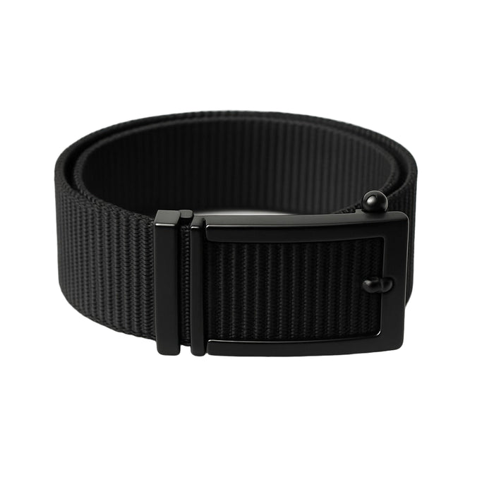 Montreux Mens Textured Black Nylon Casual Belt