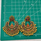 Multi Color Gold Jhumka - Earrings
