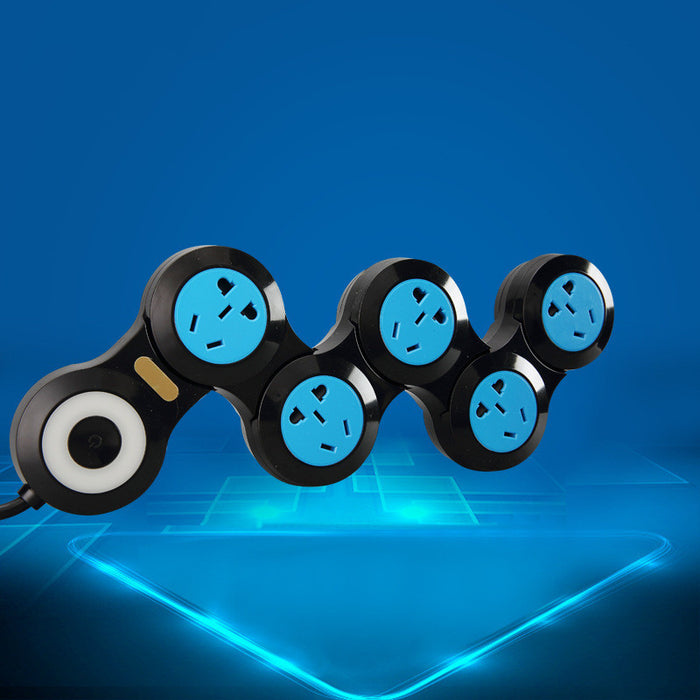 Multifunctional folding rotary socket