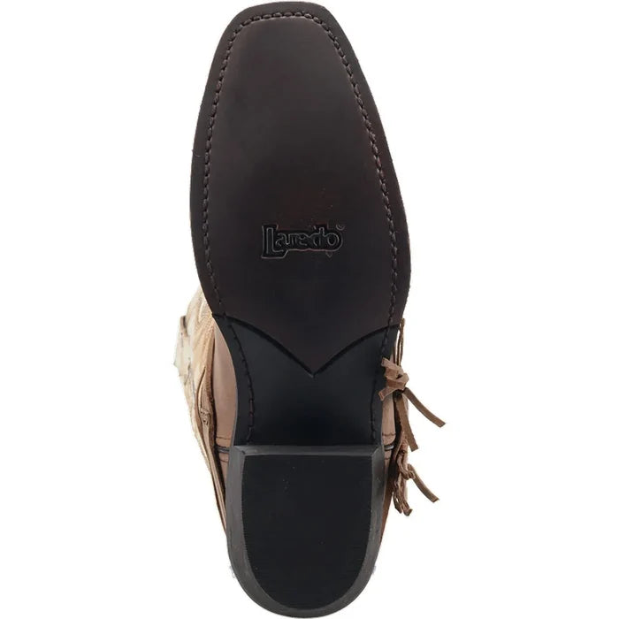 Laredo Women's Myra Sand & White Western Boot Sole