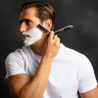 Naked Armor Solomon Straight Razor 7/8" Black Algum Wood Japanese Steel.