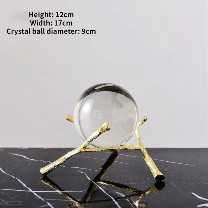 Nordic Style Crystal Ball Ornament | Center Piece - HomeHatchpk