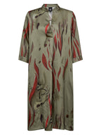 Nu Denmark Cilje Tunic Dress - Army Mix
