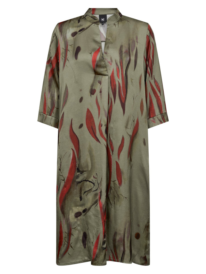 Nu Denmark Cilje Tunic Dress - Army Mix