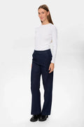 Numph NuAletta Pants - Dark Blue Denim