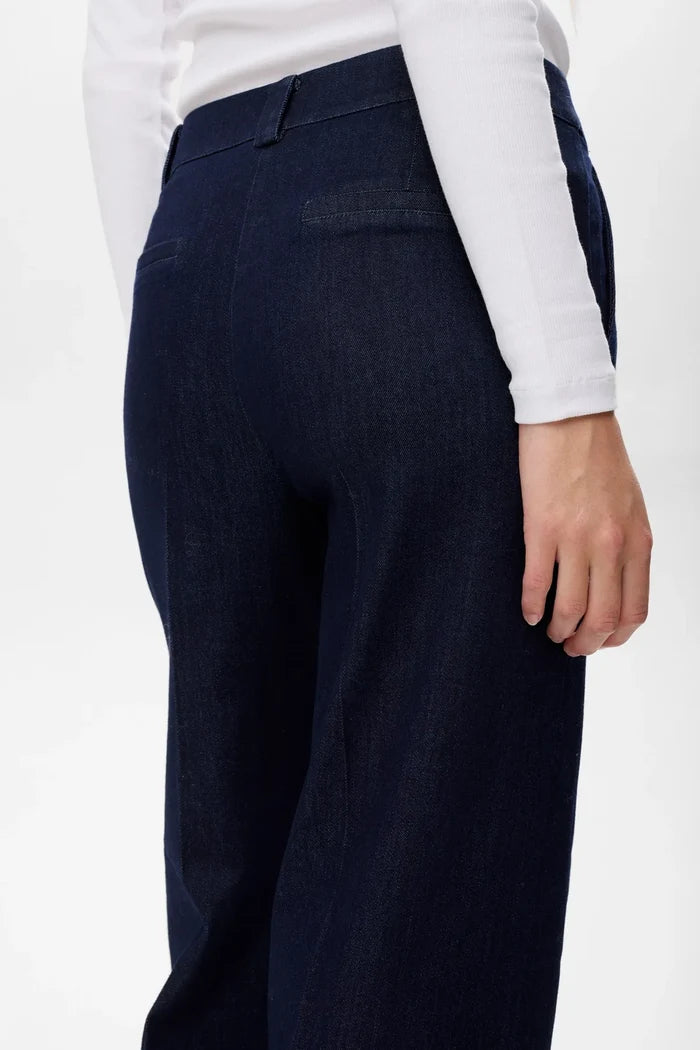 Numph NuAletta Pants - Dark Blue Denim