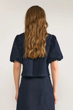 Numph NuAletta Shirt - Dark Blue Denim