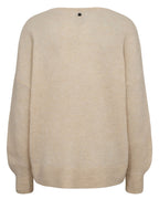 Numph Nurietta V Neck Pullover - Grey Morn
