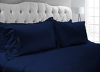 Original Navy Blue Moroccan Streak Duvet Cover And Pillowcases