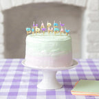 Talking Tables Pastel 'Happy Birthday' Letter Candles &Keep