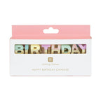 Talking Tables Pastel 'Happy Birthday' Letter Candles &Keep