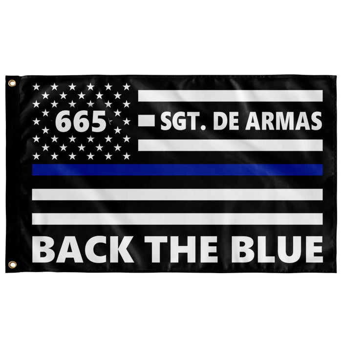 Personalized Flag - Back The Blue - KE1