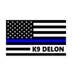 Personalized Sticker - K9 Flag - GH4