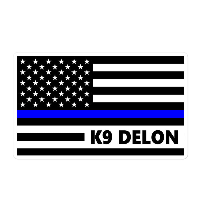 Personalized Sticker - K9 Flag - GH4