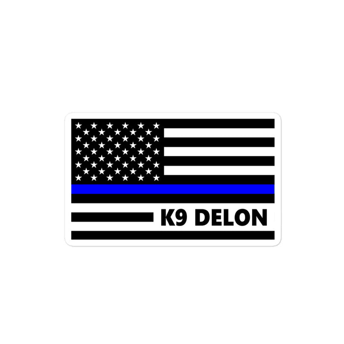 Personalized Sticker - K9 Flag - GH4