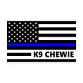 Personalized Sticker - K9 Flag - SM1