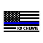Personalized Sticker - K9 Flag - SM1