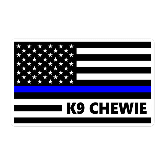 Personalized Sticker - K9 Flag - SM1