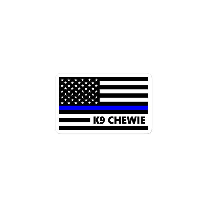 Personalized Sticker - K9 Flag - SM1