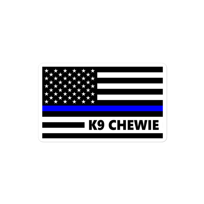 Personalized Sticker - K9 Flag - SM1