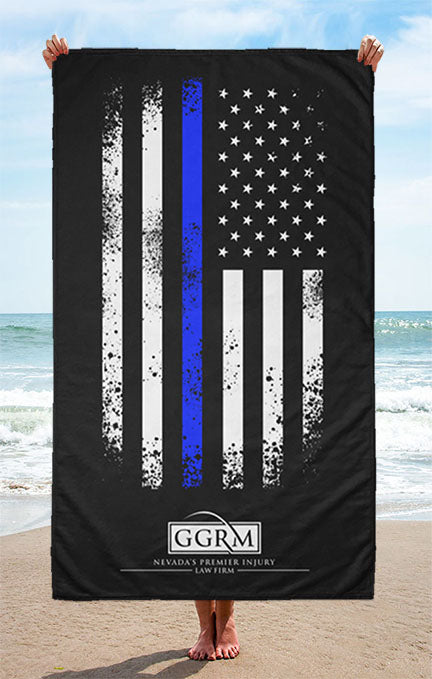 Personalized Thin Blue Line Towels - GGRM Law