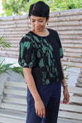 Pleated Chiffon Top
