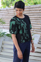 Pleated Chiffon Top