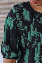 Pleated Chiffon Top