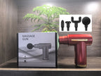 Portable Mini Muscle Fascia Massage Gun with 4 Massage Heads