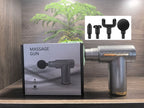 Portable Mini Muscle Fascia Massage Gun with 4 Massage Heads