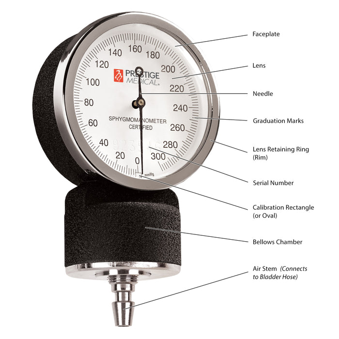 Premium Aneroid Sphygmomanometer with Carry Case - 3 Cuff Sizes