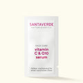 Santaverde Vitamin C & Q10 Serum – Aloe Vera Naturkosmetik Anti-Aging Gesichtspflege mit Vitamin C und Q10, als Sachet