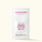 Santaverde Vitamin C & Q10 Serum – Aloe Vera Naturkosmetik Anti-Aging Gesichtspflege mit Vitamin C und Q10, als Sachet